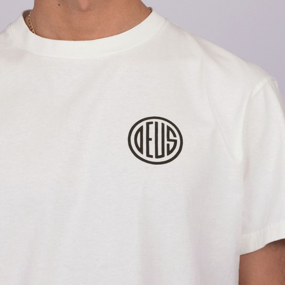 Deus Ex Machina Mens Beige Pill Logo T Shirt main image