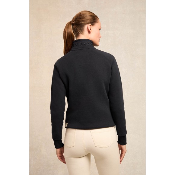 Holland Cooper Womens Blue Country Club Henley Quarter Zip Sweat main image