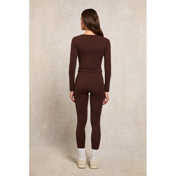 Holland Cooper Womens Brown Supersoft Contour Legging main image