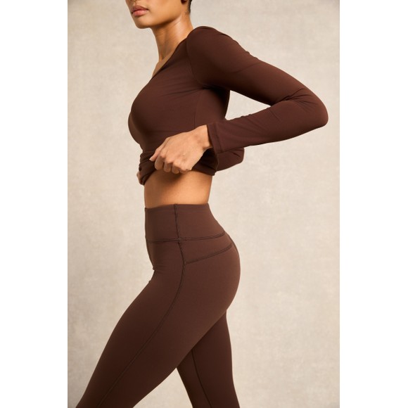 Holland Cooper Womens Brown Supersoft Contour Legging main image