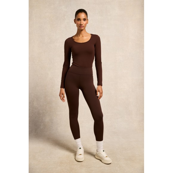 Holland Cooper Womens Brown Supersoft Contour Legging main image