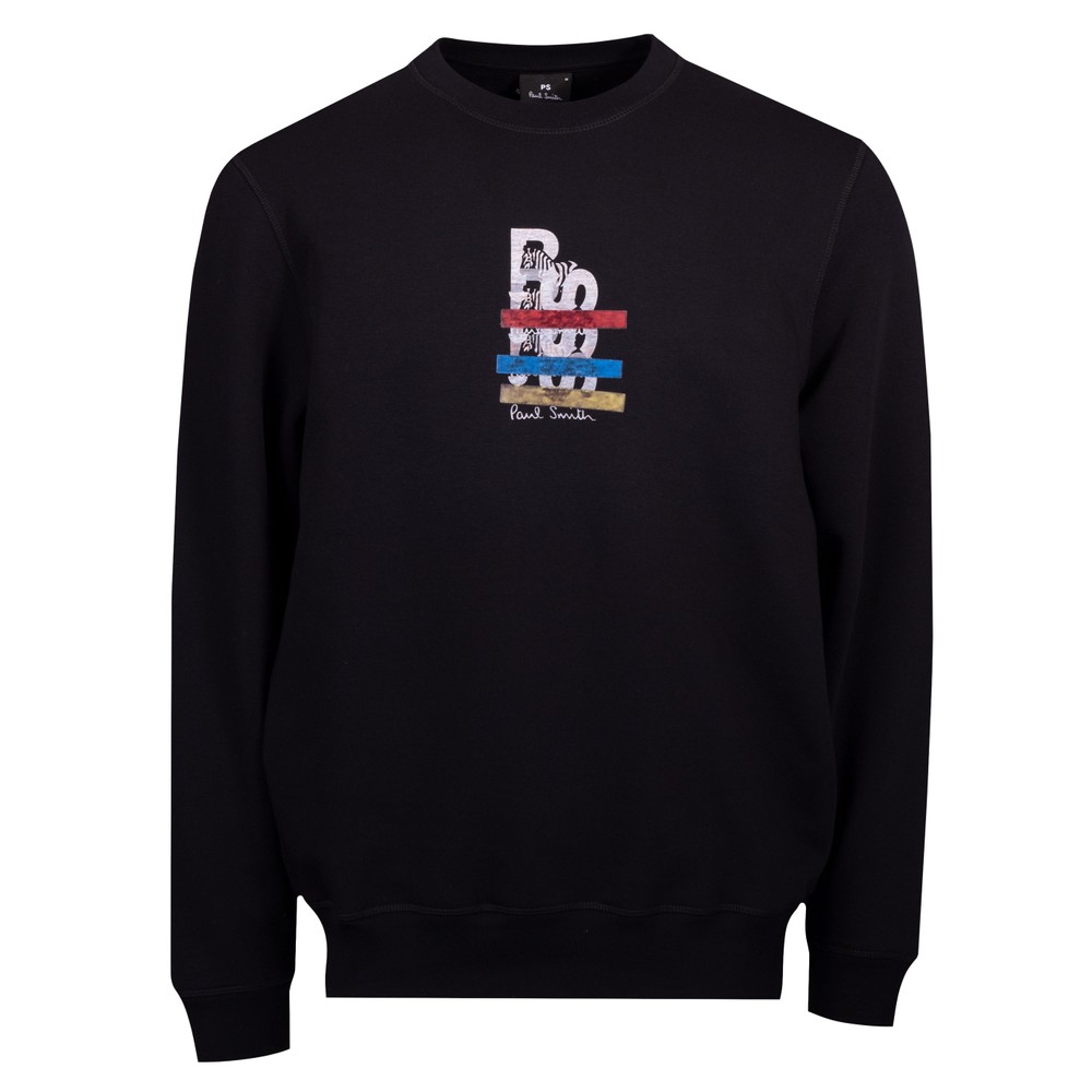 Branded Zebra Print Sweatshirt