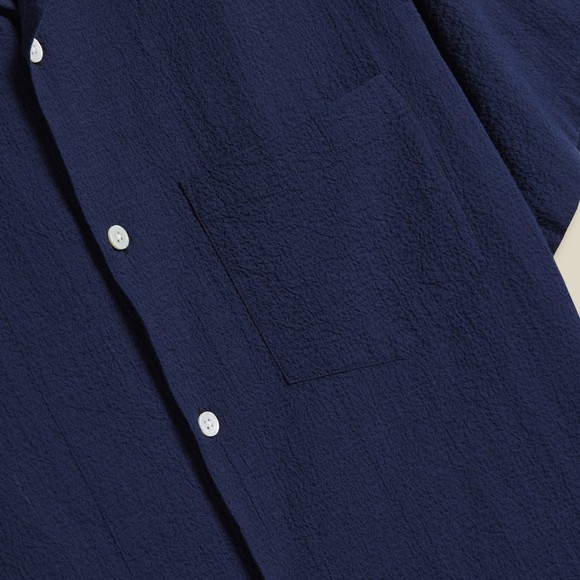 Portuguese Flannel Mens Blue Flame Shirt #3