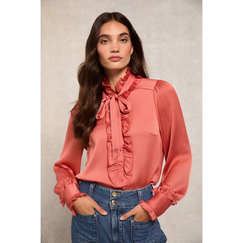 Holland Cooper Rebecca Ruffle Blouse Oxygen Clothing