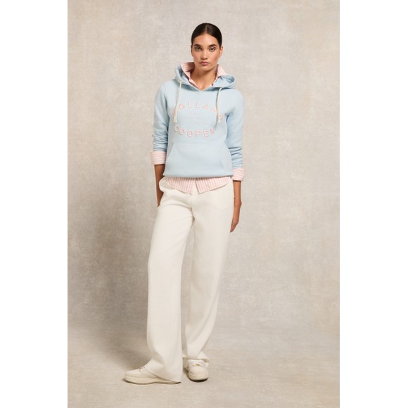 Holland Cooper Womens Blue Varsity Hoodie #3