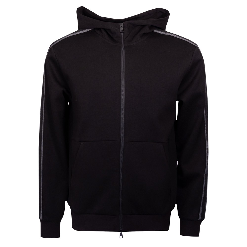 Stripe Tape Logo Full Zip Sweatshirt