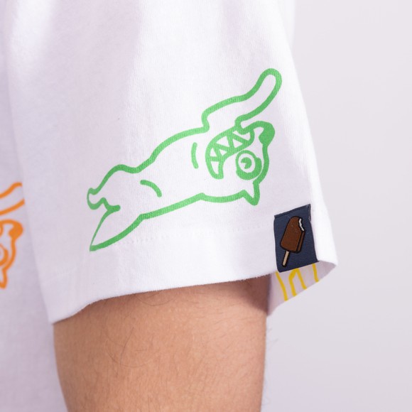 BBC Icecream Mens White A/O Running Dog T Shirt main image