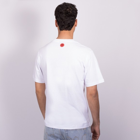 BBC Icecream Mens White Polka Dot Running Dog T Shirt main image
