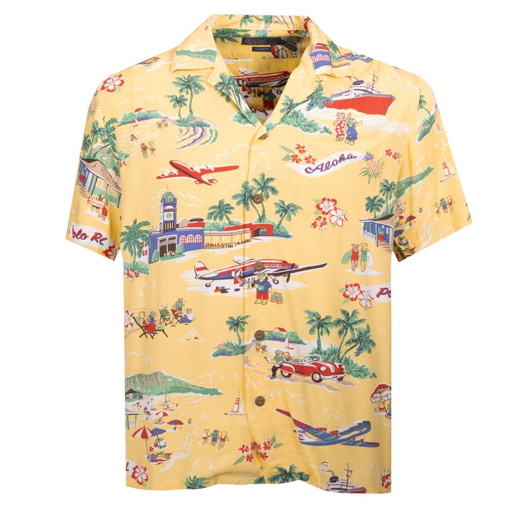 Classic Fit Bear Camp Collar Shirt