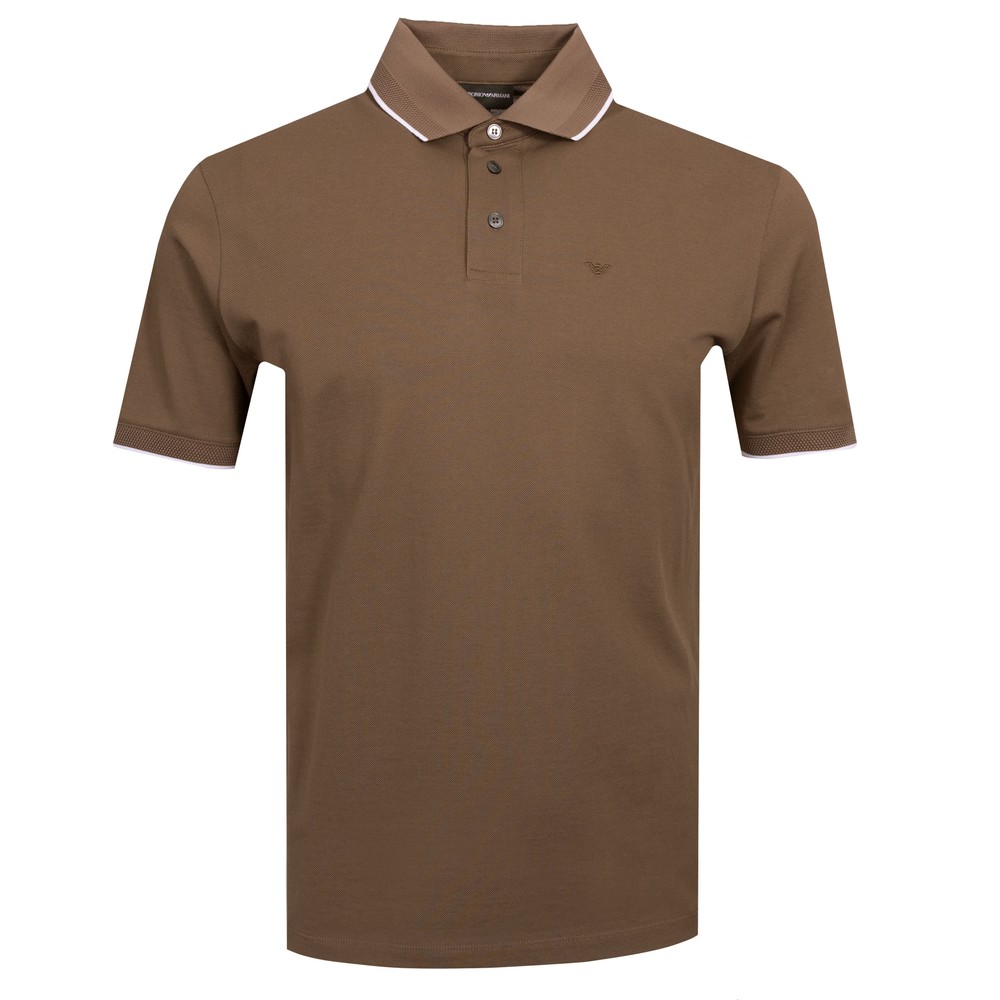 Textured Collar Polo Shirt