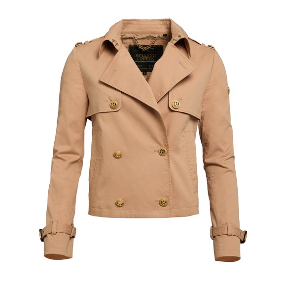 Holland Cooper Womens Off-White Buckley Trench Jacket #3