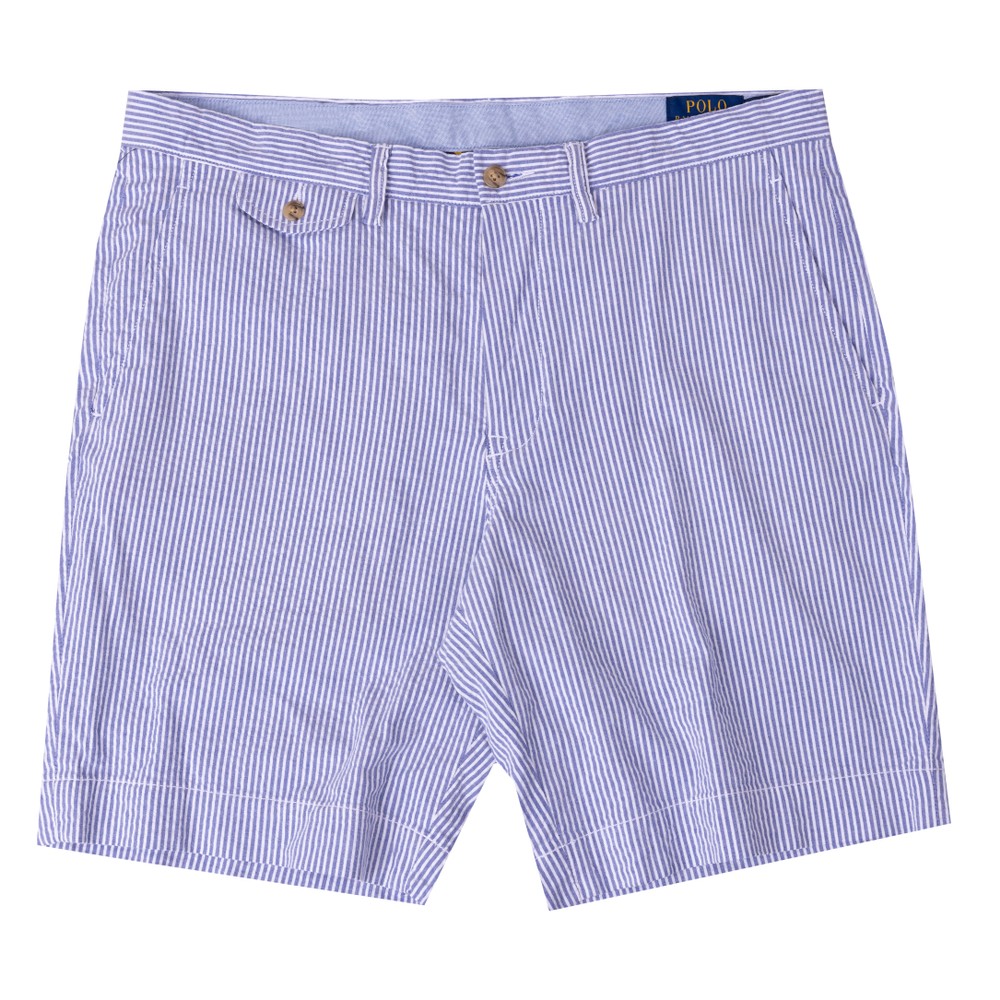 8 Inch Stretch Seersucker Shorts