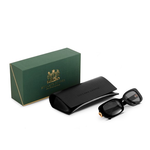 Holland Cooper Womens Black Paris Narrow Sunglasses #3