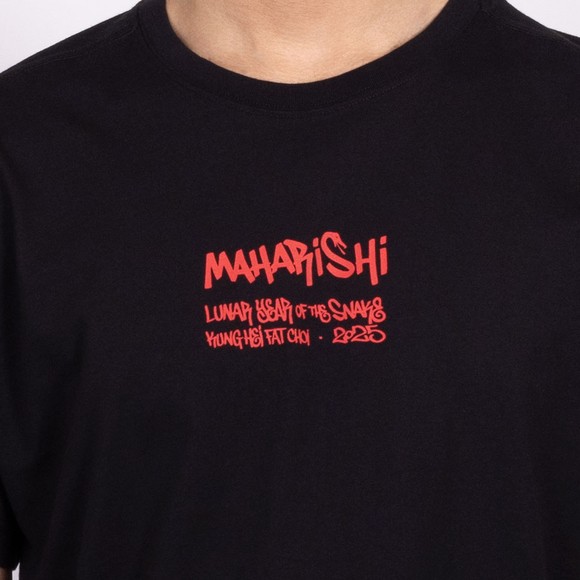 Maharishi Mens Black Kay One Year Of The Snake T Shirt main image