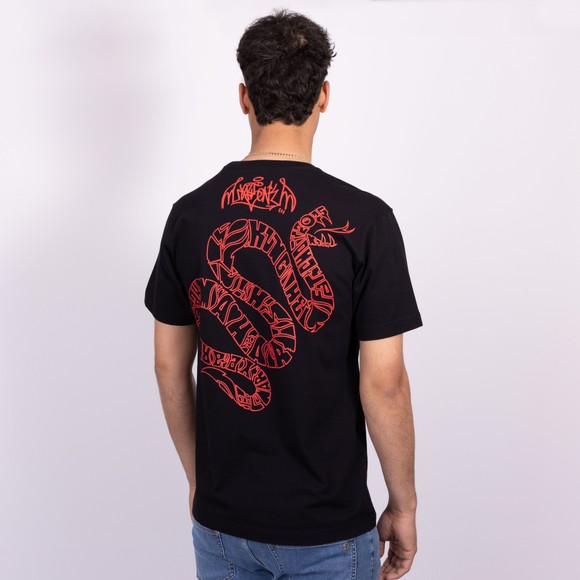 Maharishi Mens Black Kay One Year Of The Snake T Shirt main image