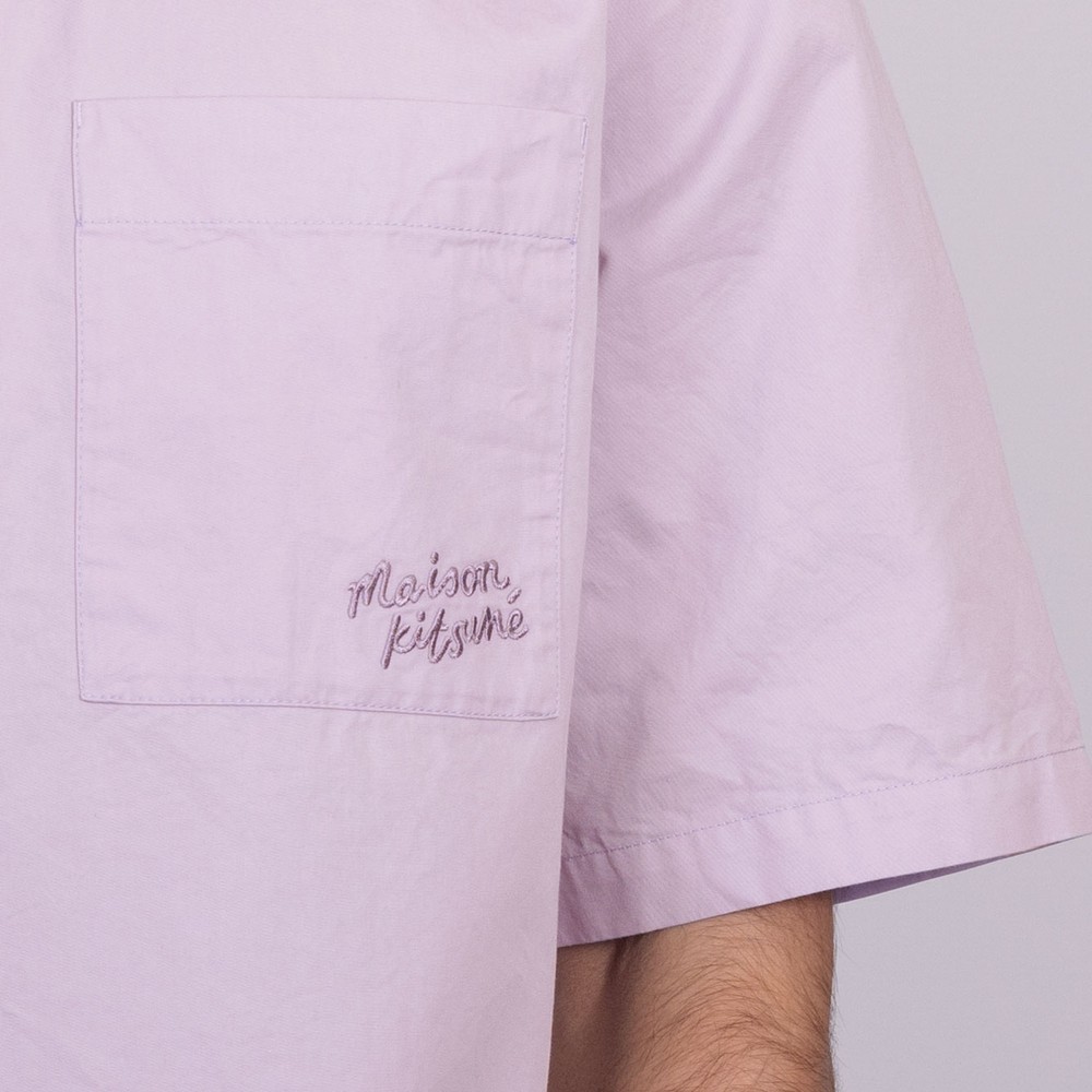 Maison Kitsune Relaxed Short Sleeve Shirt | Oxygen Clothing