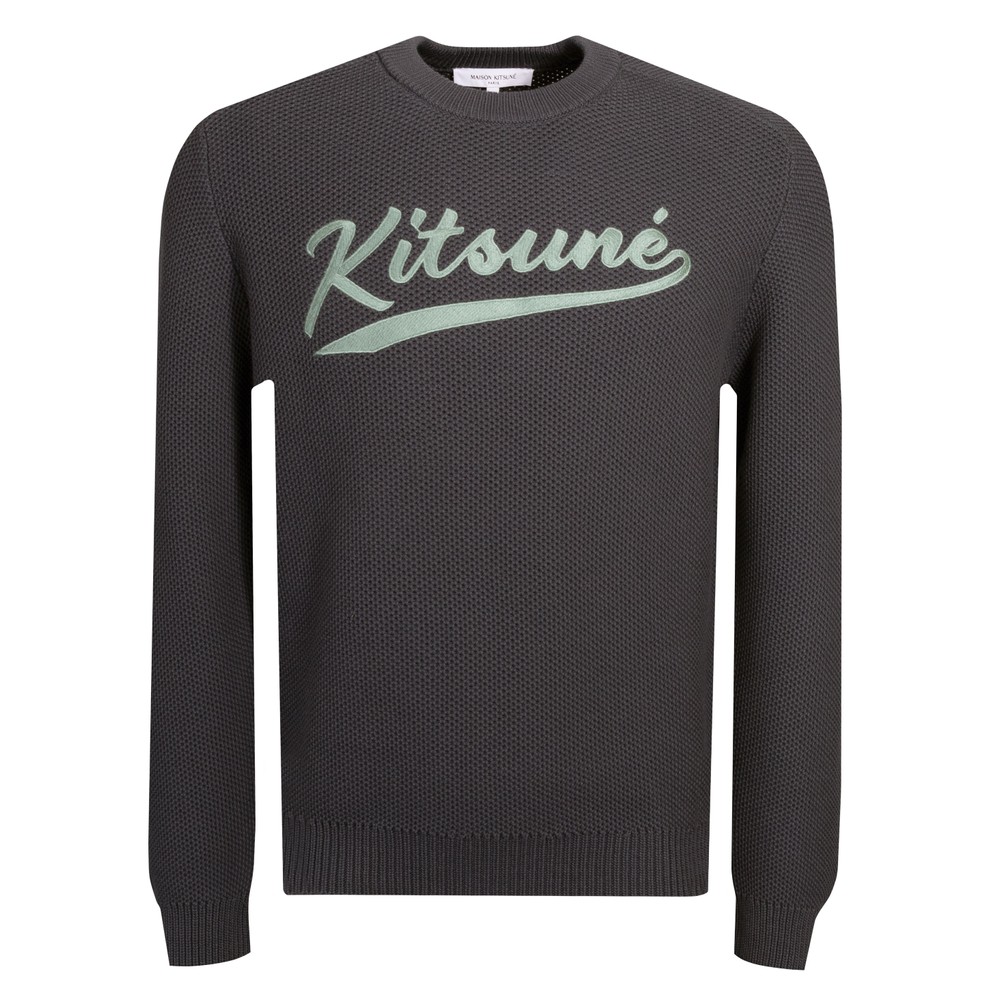 Varsity Embroidered Mesh Jumper