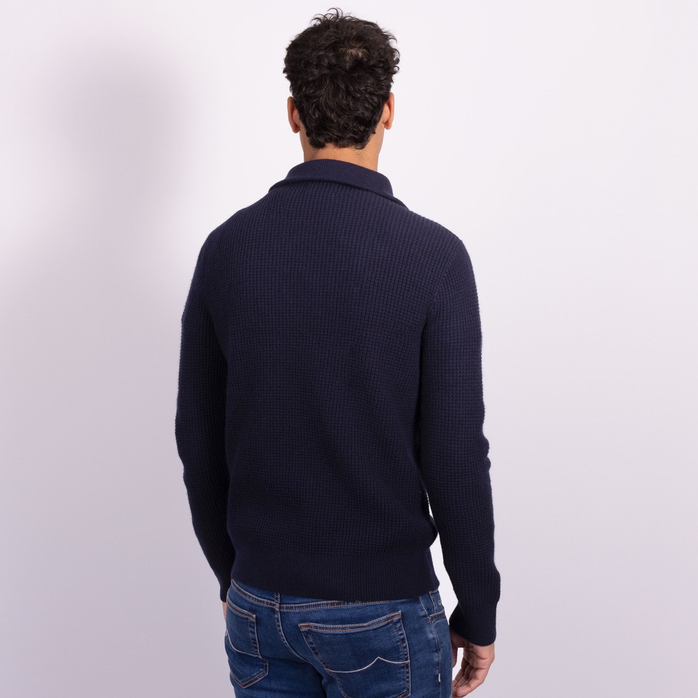 Polo Ralph Lauren Waffle 1/4 Zip Knit | Oxygen Clothing