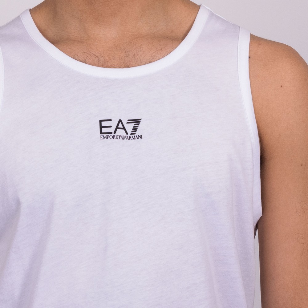 EMPORIO ARMANI★EA7★ホワイトロゴ☆フィットネストップ Emporio Armani Men's EA Chest Logo Muscle Slim Fit Short