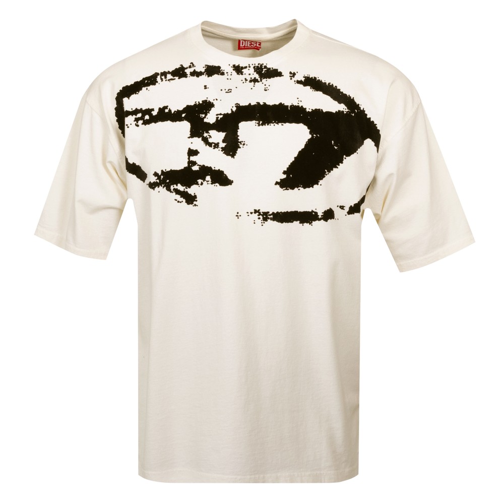 Diesel T-Boxt N14 Flocked Logo T Shirt | Oxygen Clothing
