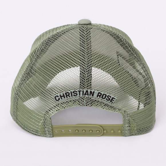 Christian Rose Mens Green Iconic Plate Cap #3