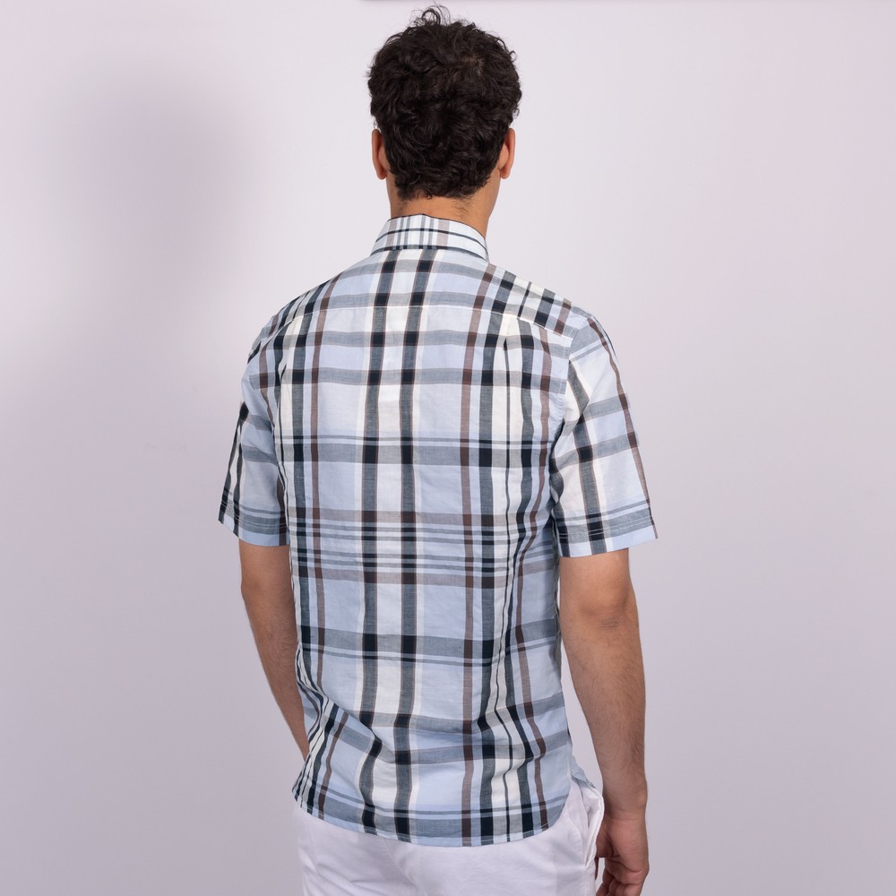 Fred Perry Madras Check Short Sleeve Shirt | Oxygen Clothing