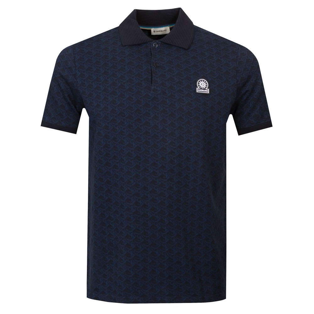 Jacquard Monogram Polo Shirt