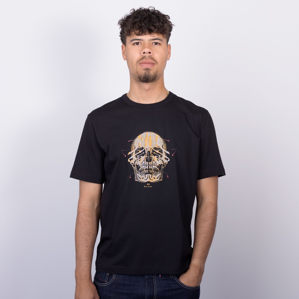 PS Paul Smith Skull Print T-Shirt | Oxygen Clothing