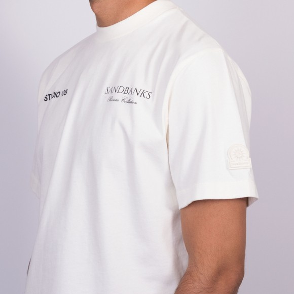 Sandbanks Mens Beige Riviera Collection T-Shirt #3