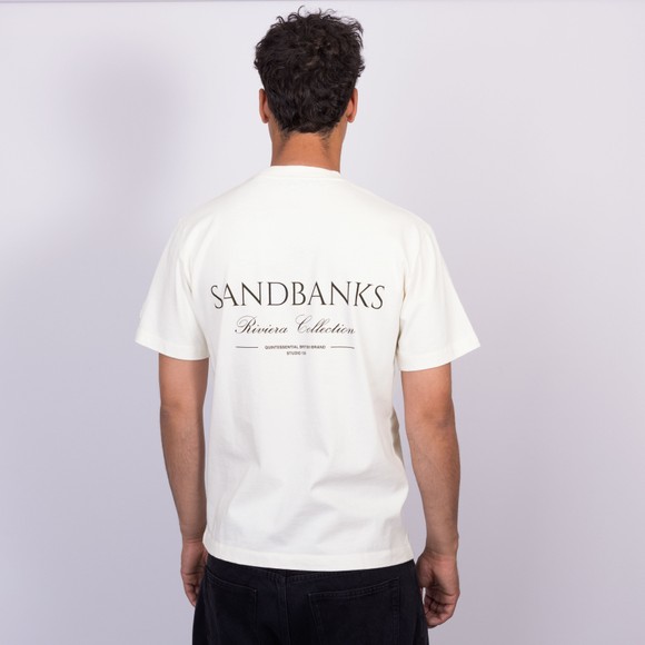 Sandbanks Mens Beige Riviera Collection T-Shirt #4