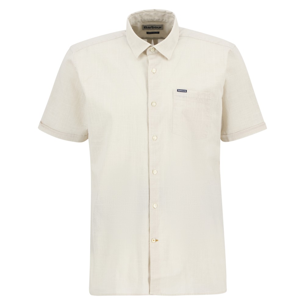 Pigment Dyed Slub Summer Short Sleeve Shirt