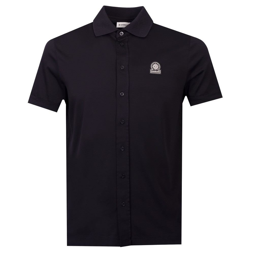 Full Button Interlock Polo Shirt