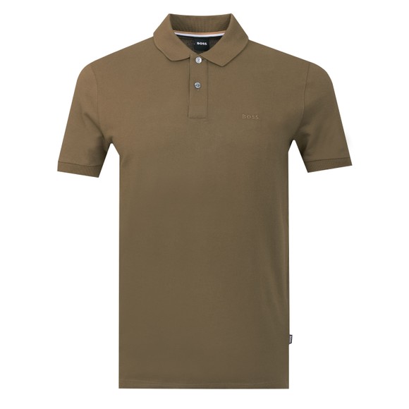 BOSS Mens Green Formal Pallas Polo Shirt main image