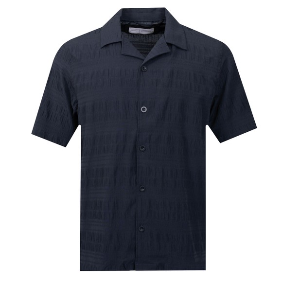 Prevu Mens Blue Beckerr Seersucker Shirt main image