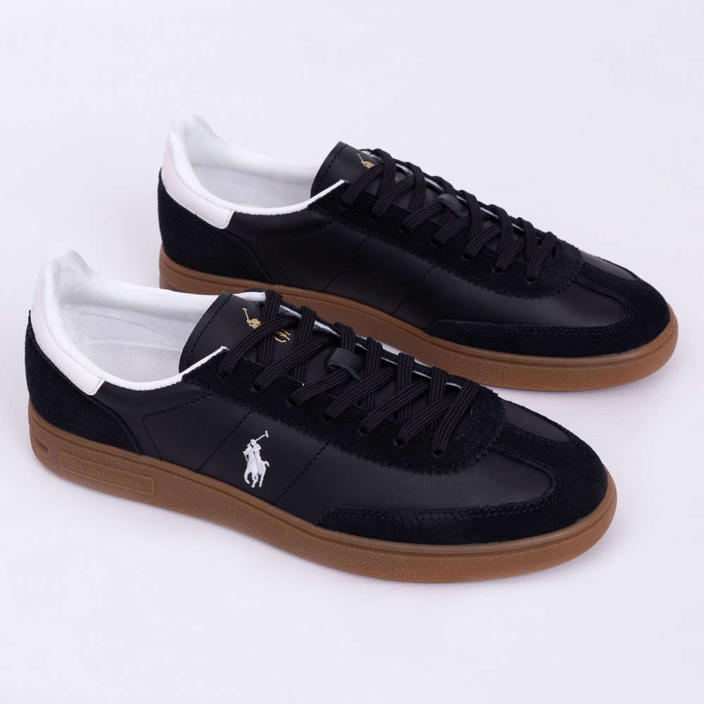 Polo Ralph Lauren Bedford Leather-Suede Trainer | Oxygen Clothing