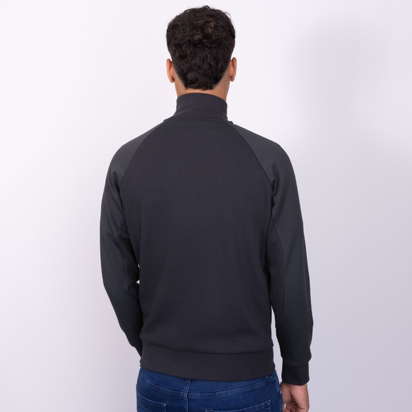 BOSS Mens Blue Athleisure Half Zip Sweat Rib main image