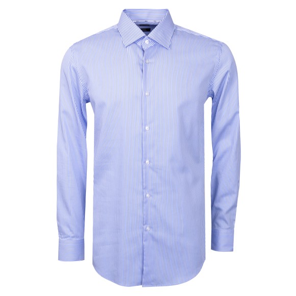 BOSS Mens Blue Formal H Hank Kent C1 214 Slim Shirt main image