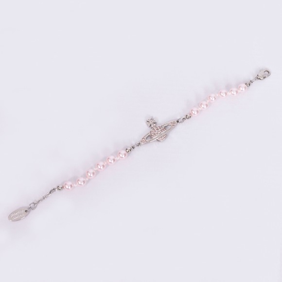 Vivienne Westwood Womens Silver Mini Bas Relief Chain Bracelet main image