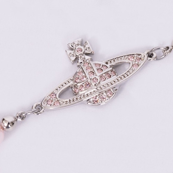 Vivienne Westwood Womens Silver Mini Bas Relief Chain Bracelet main image