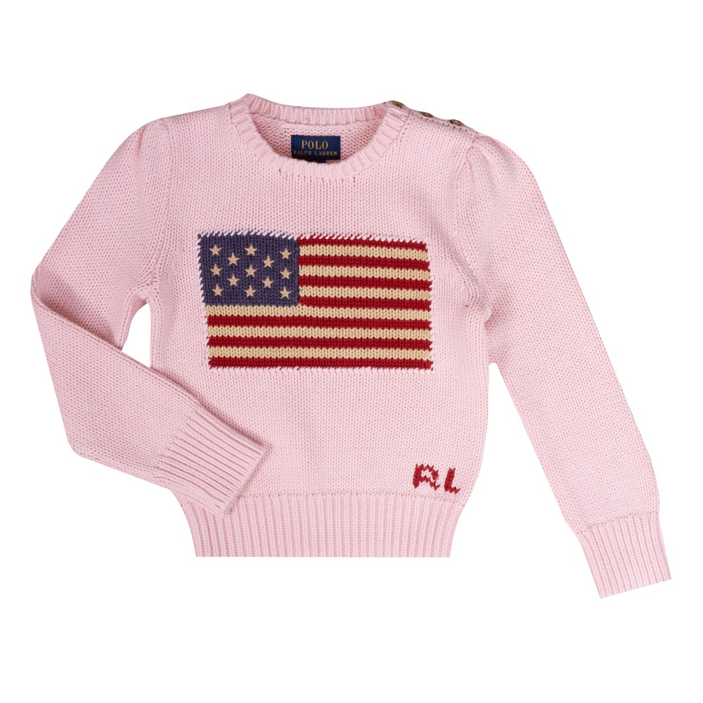 Girls Flag Crew Jumper