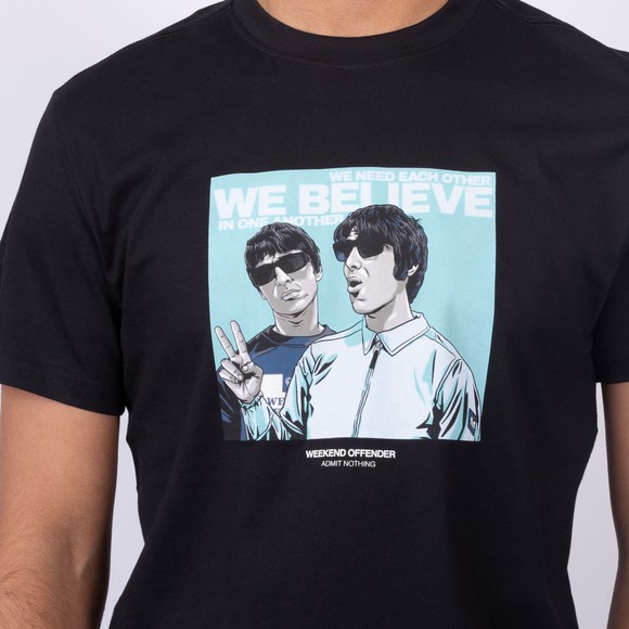 Weekend Offender Mens Black Believe Graphic T Shirt main image