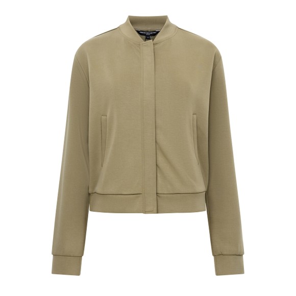 French Connection Womens Green Wren L/S Zip Through Bomber Jacket main image