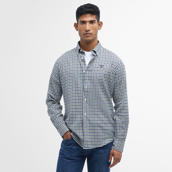 Barbour Lifestyle Mens Green Finkle Gingham Shirt main image