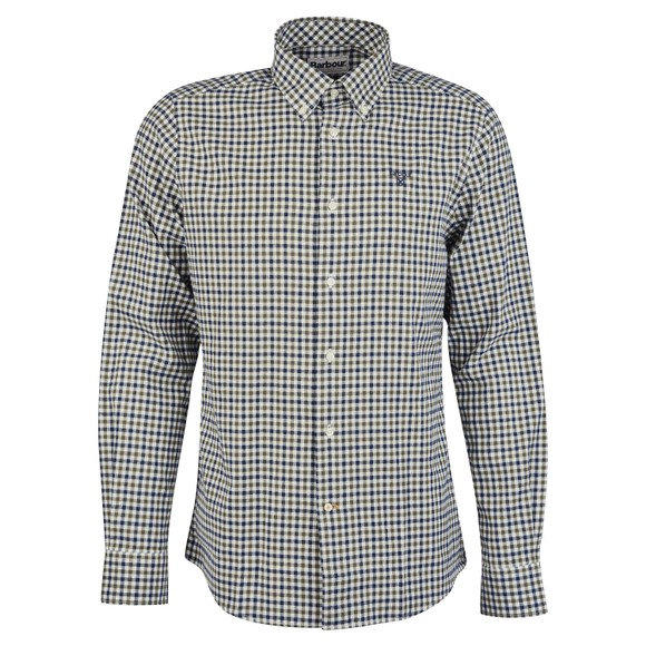 Barbour Lifestyle Mens Green Finkle Gingham Shirt main image