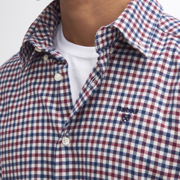 Barbour Lifestyle Mens Purple Finkle Gingham Shirt main image