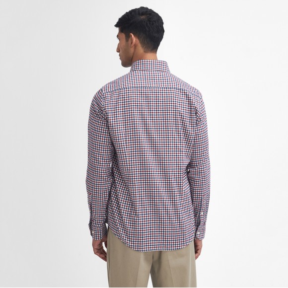 Barbour Lifestyle Mens Purple Finkle Gingham Shirt main image