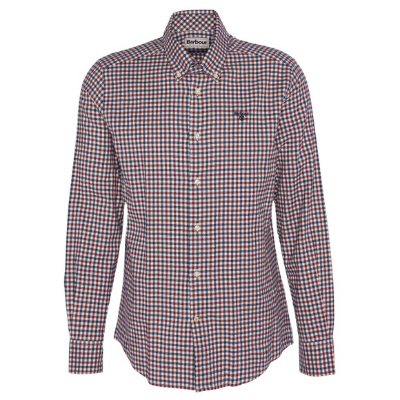 Barbour Lifestyle Mens Purple Finkle Gingham Shirt main image