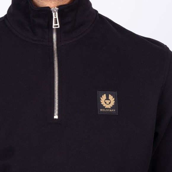 Belstaff Mens Black Half Zip Sweatshirt main image