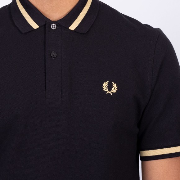 Fred Perry (Reissues) Mens Black Single Tipped Polo main image