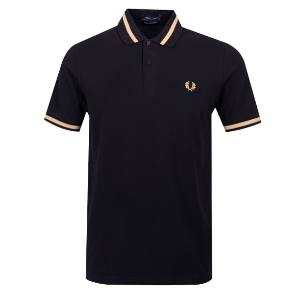 Fred Perry (Reissues) Mens Black Single Tipped Polo main image